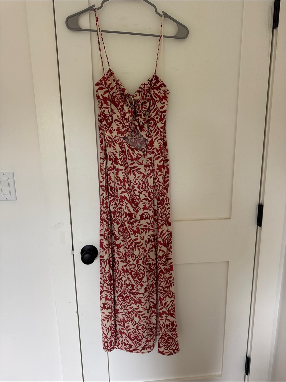 Women's Red Floral Maxi Dress - Brand